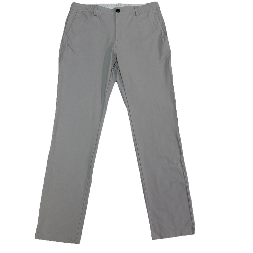 7 Diamonds Zuma Pants‎ Men's 36x34 Grey Nylon Spandex Stretch Chino Casual